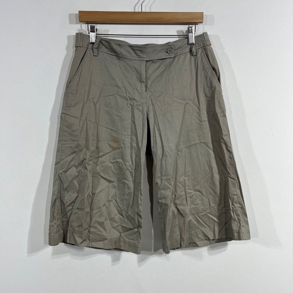 UrbanBehavior Y2K Baggy Preppy Old Money Wide Leg Bermuda Shorts Womens Medium‎